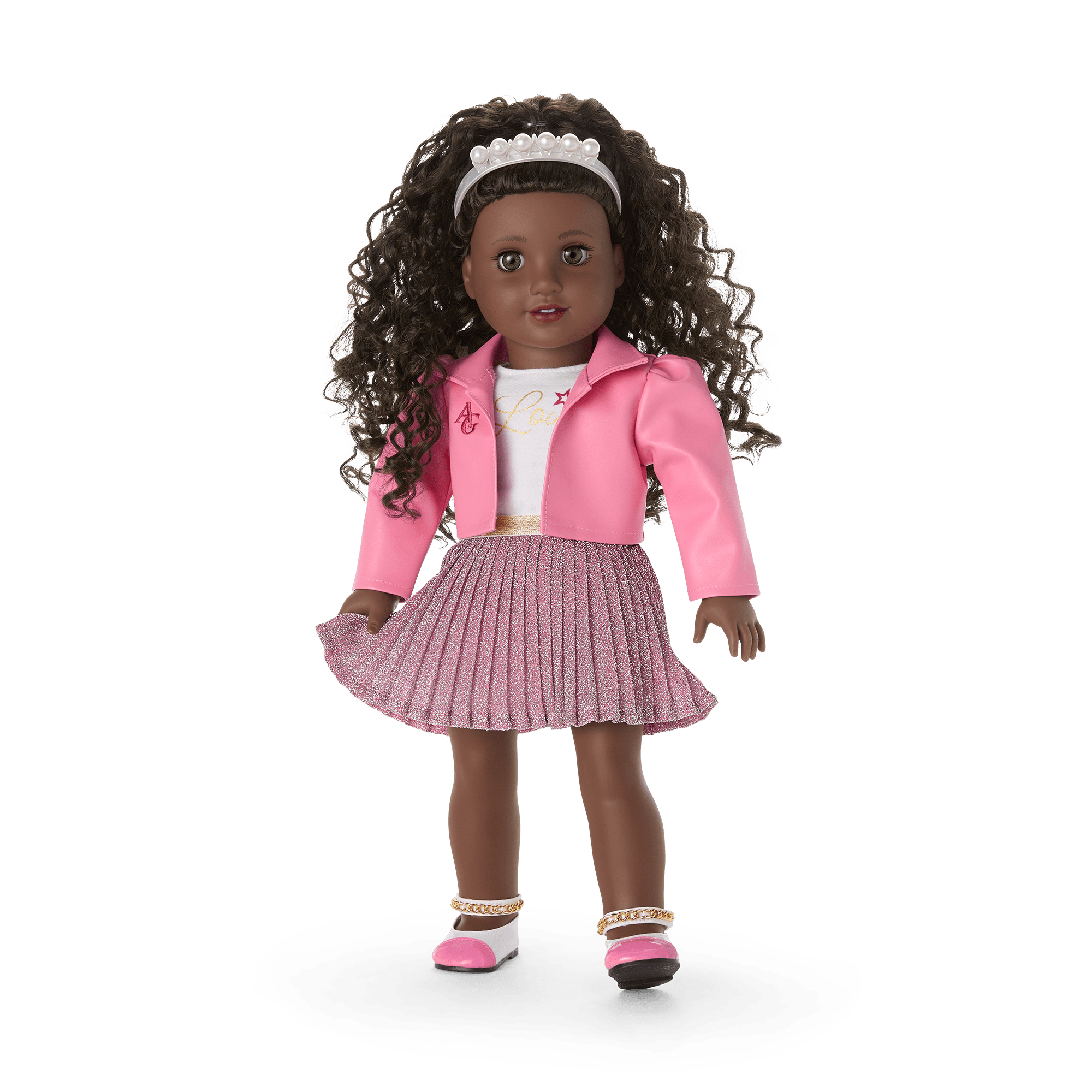 American Girl Truly Me Celebrity Chic Outfit - 18-inch Doll Clothes With Jacket, Top, Skirt & Flats