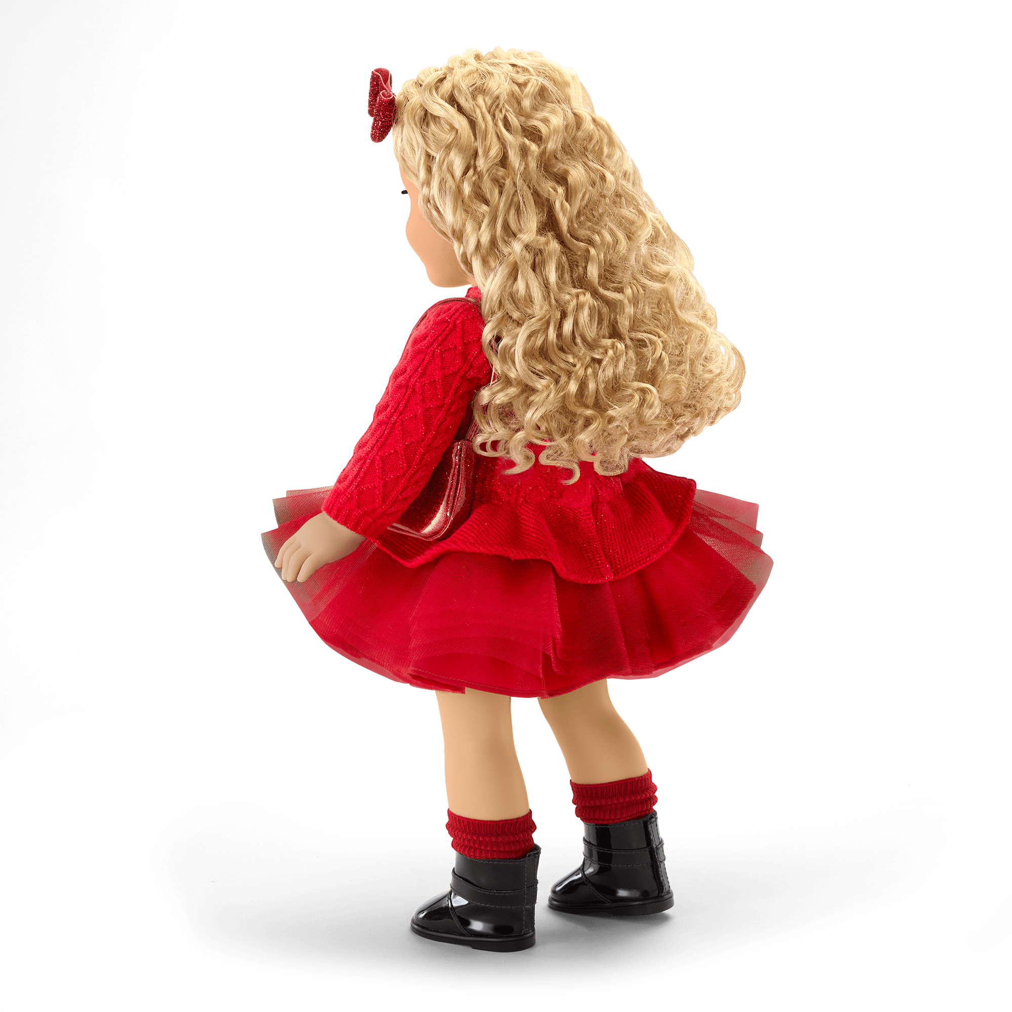 american girl red dress Something Navy Sweater Dress for 18-inch Dolls