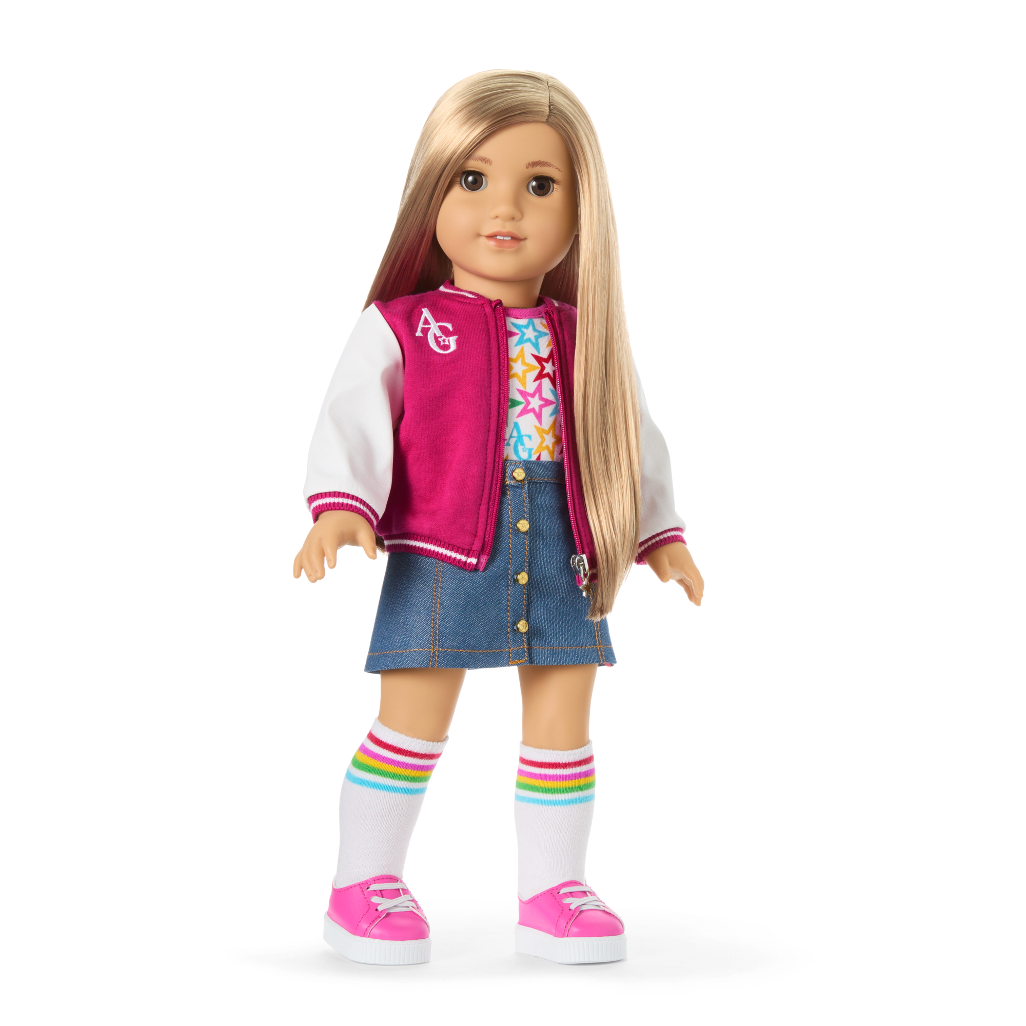 Truly Me™ 18-inch Doll #131 with straight blonde hair | American Girl®