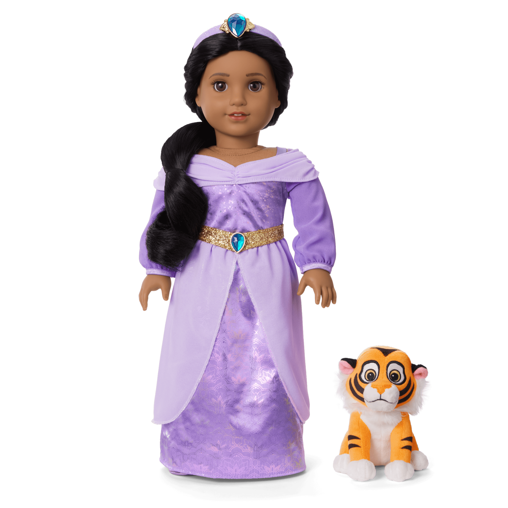 strapless open back dress Disney Princess Jasmine Doll Dress & Rajah by American Girl®