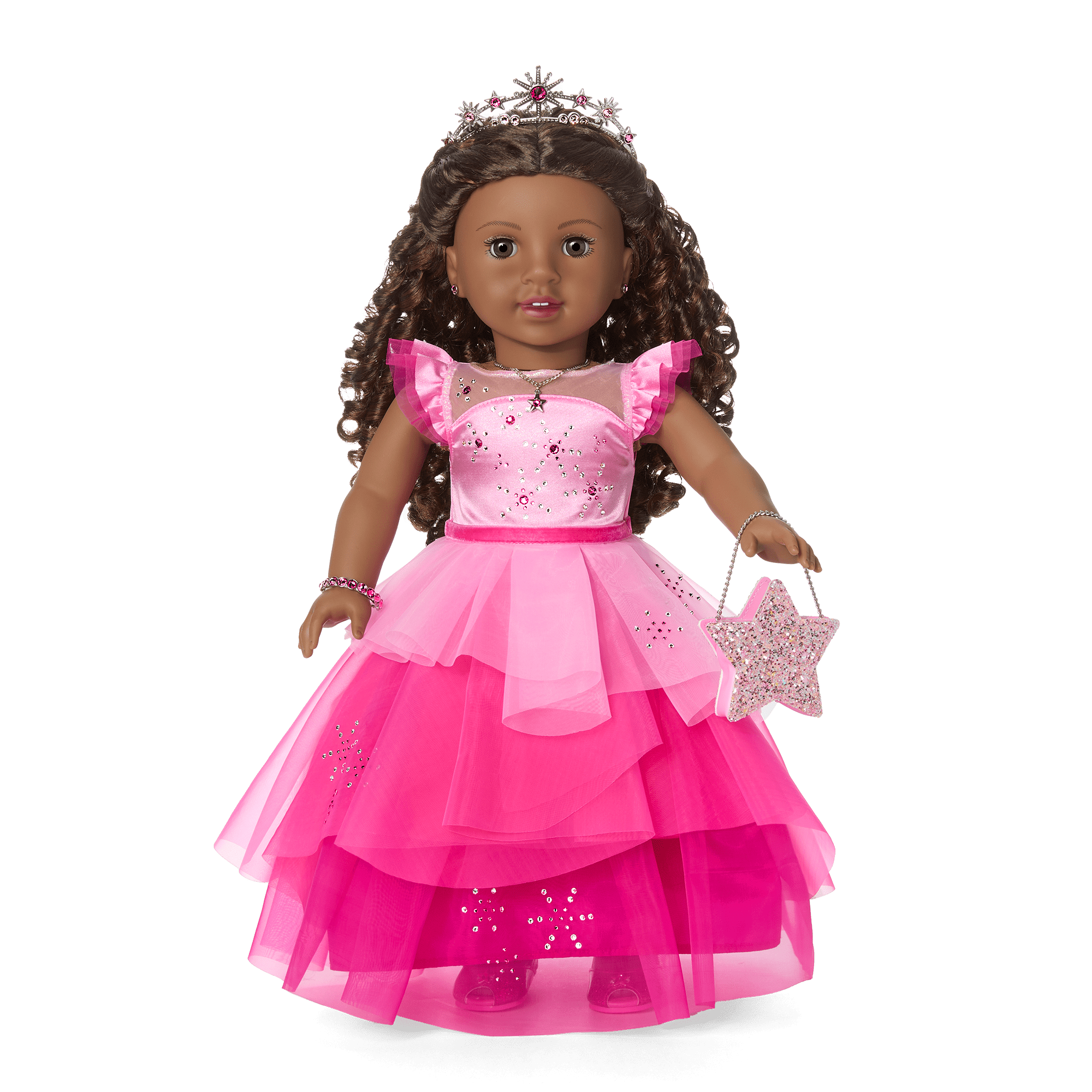 American Girl® 2024 Pink Stardust Holiday Collector Doll Dark