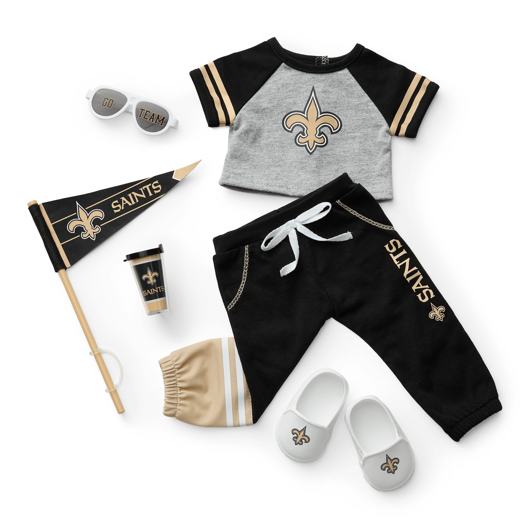 NFL New Orleans Saints Fan Gear for Dolls American Girl®