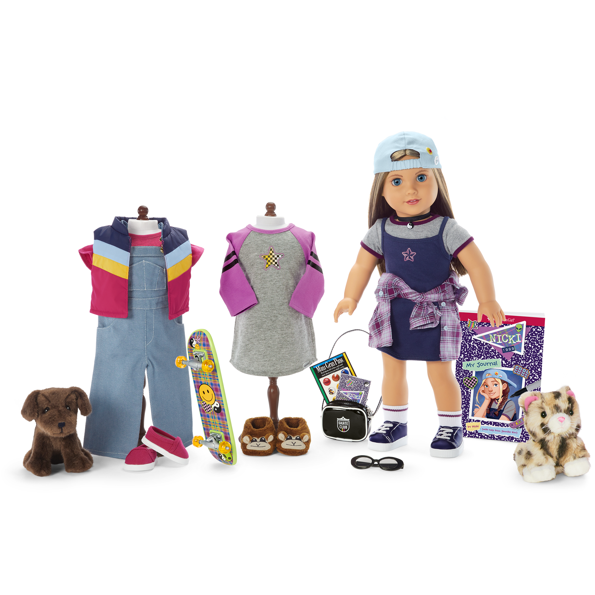 90s Twins Nicki's™ Skateboarding Gift Set American Girl®