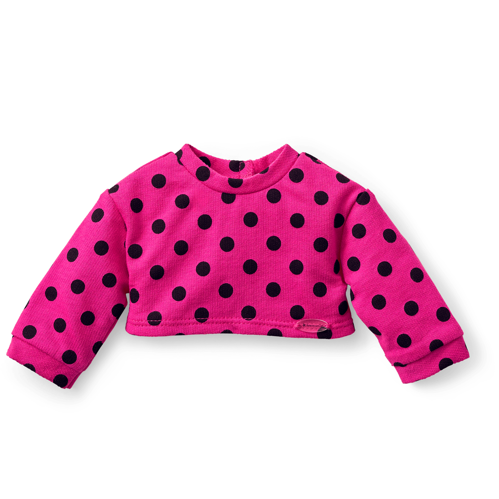 cropped polka dot top