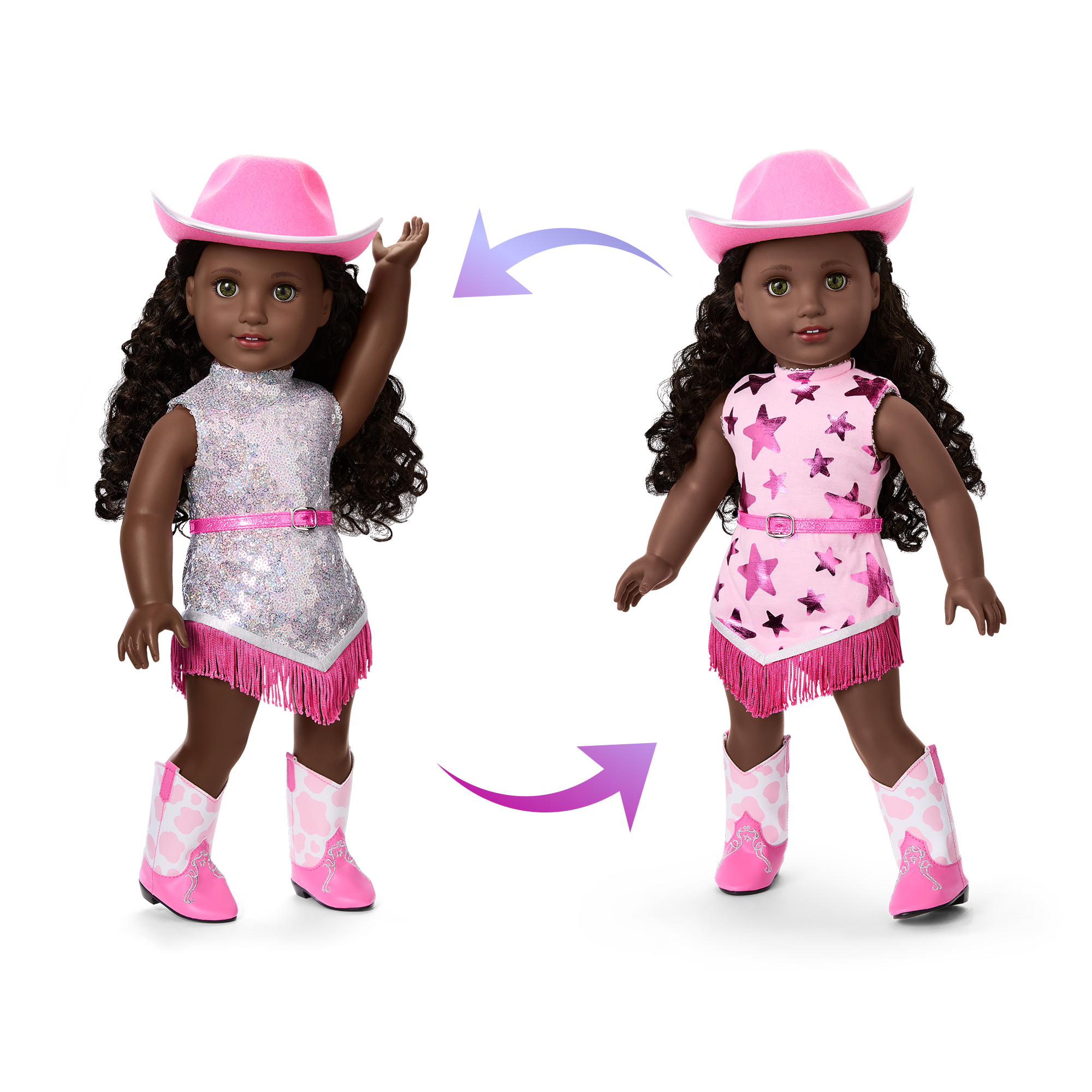 american girl doll pink dress Pink Party-Ready Dress for 18-inch Dolls