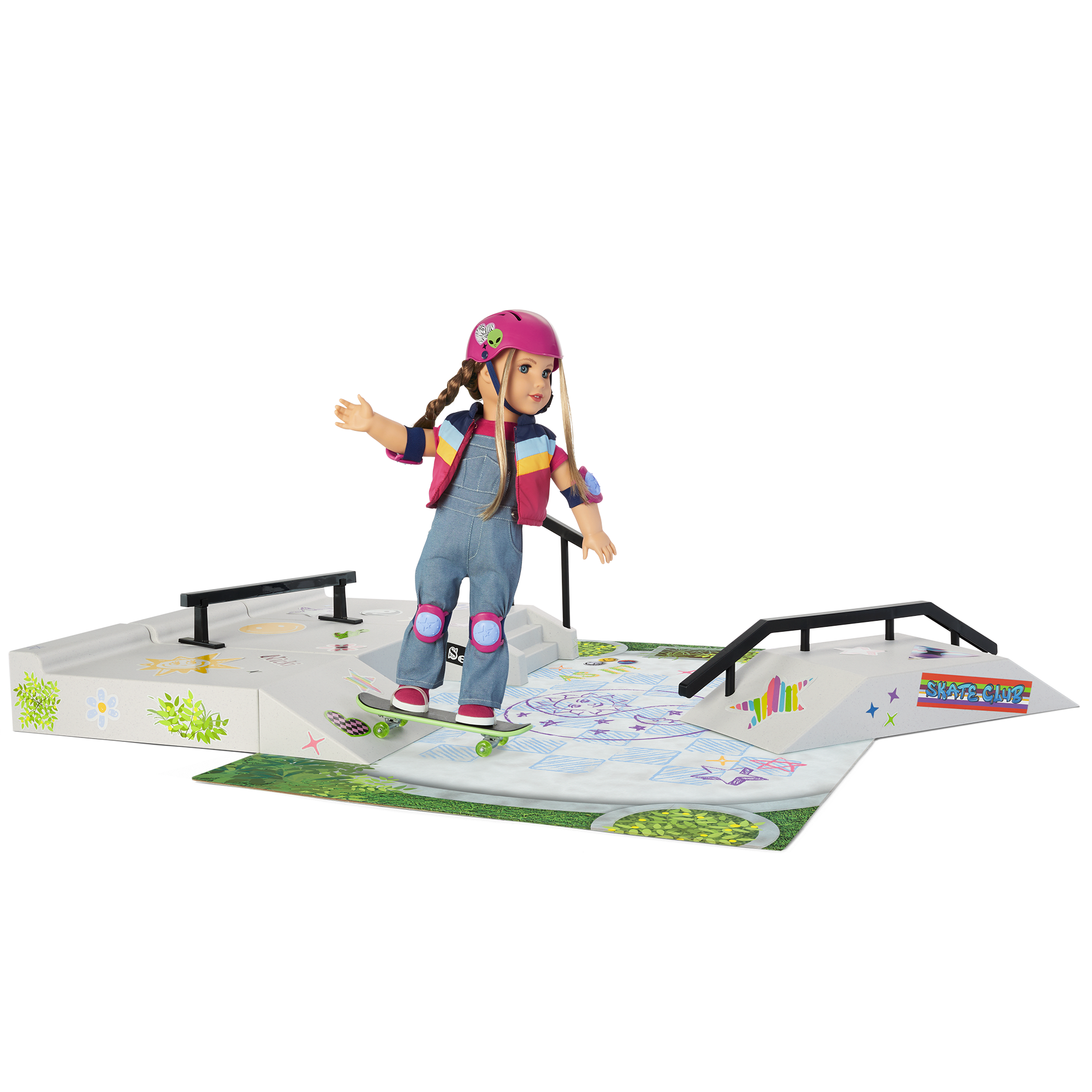 Isabel™ & Nicki's™ Tennis Court & Skate Spot | American Girl®