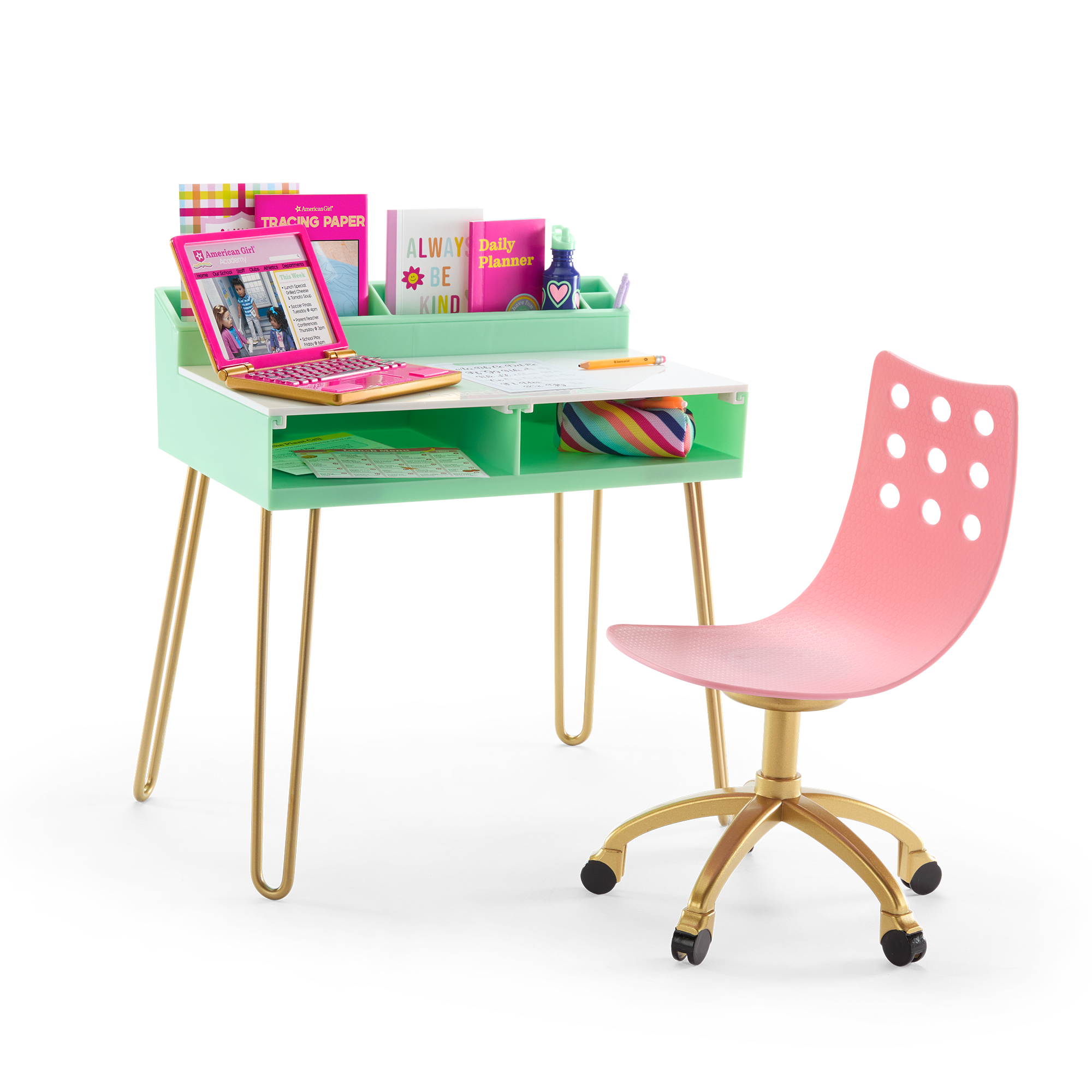 Write On Desk Set for 18 inch Dolls American Girl