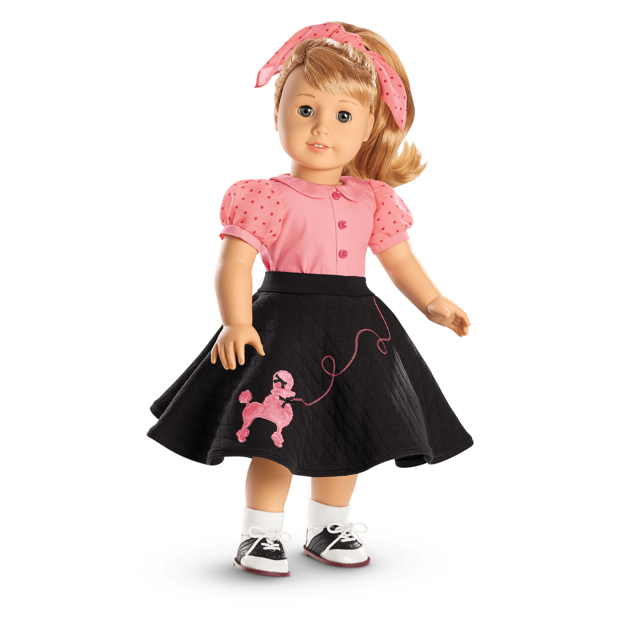poodle dress Adult Pink Costume style PINK blouse has a generous fit with a rounded neckline Poodle Skirt Dress - Etsy