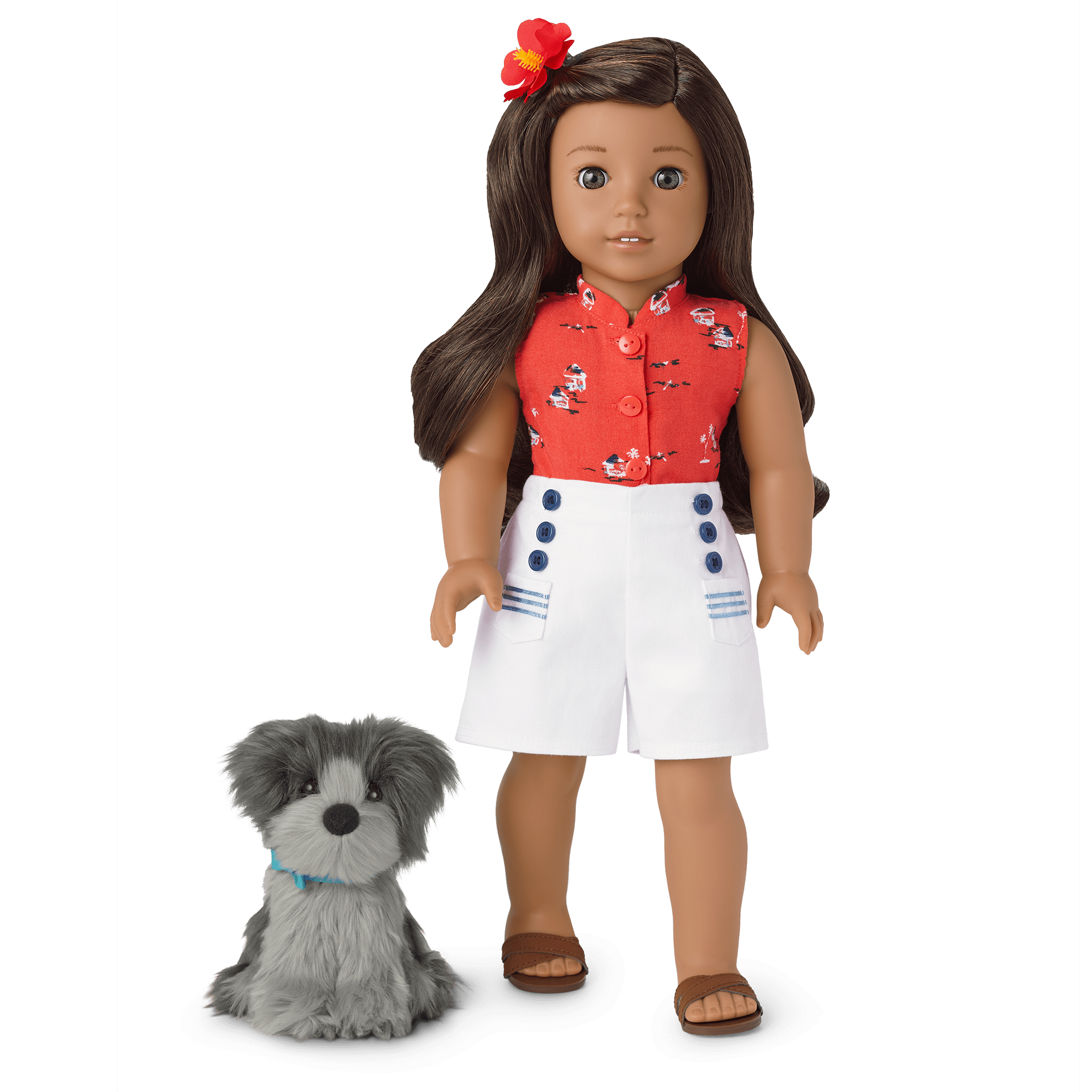 Amazon.com: THE QUEEN Lanie Retired American Girl Doll with Dog main image 1