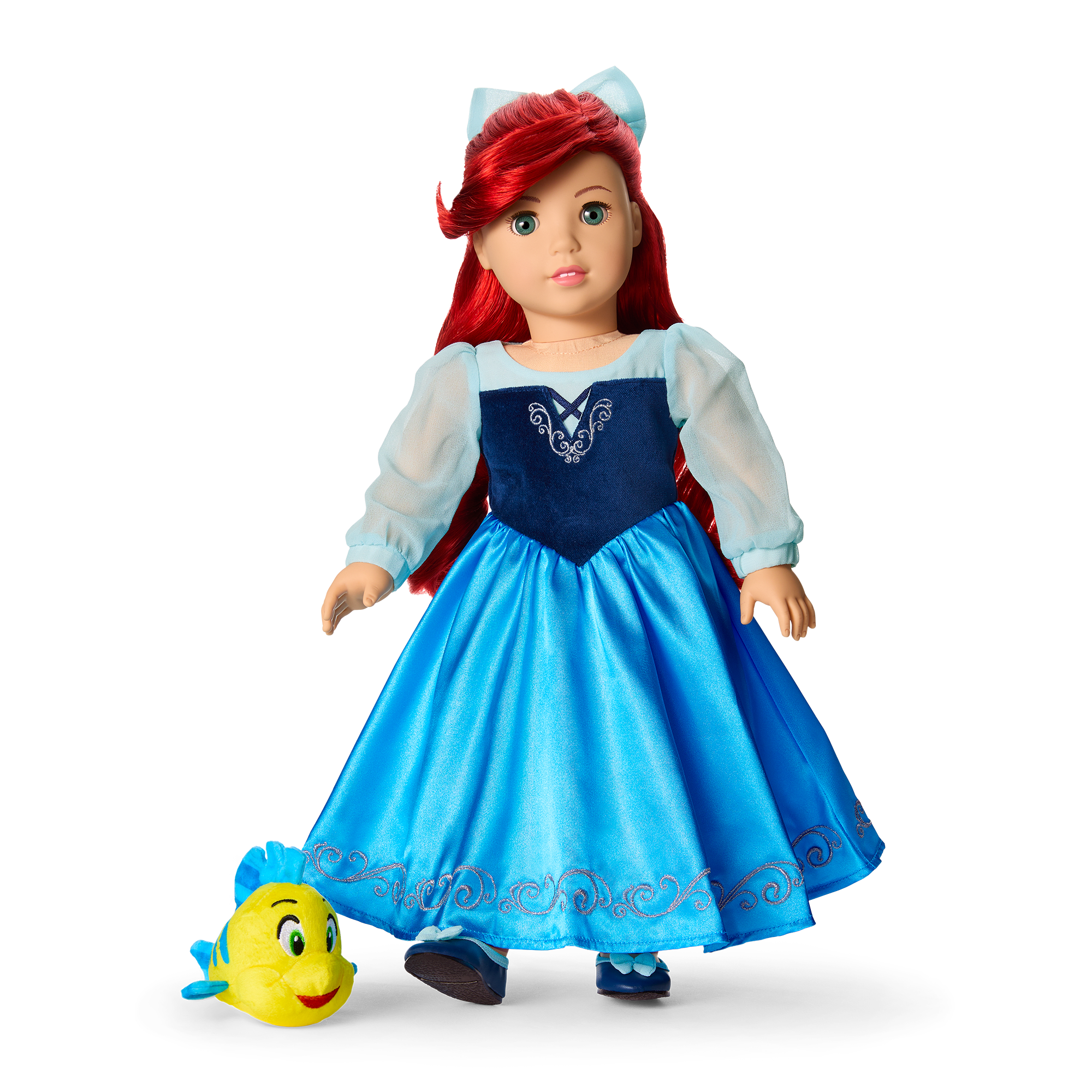 American Girl Disney Princess Ariel Day Dress, Flounder & Accessories for 18-inch Dolls