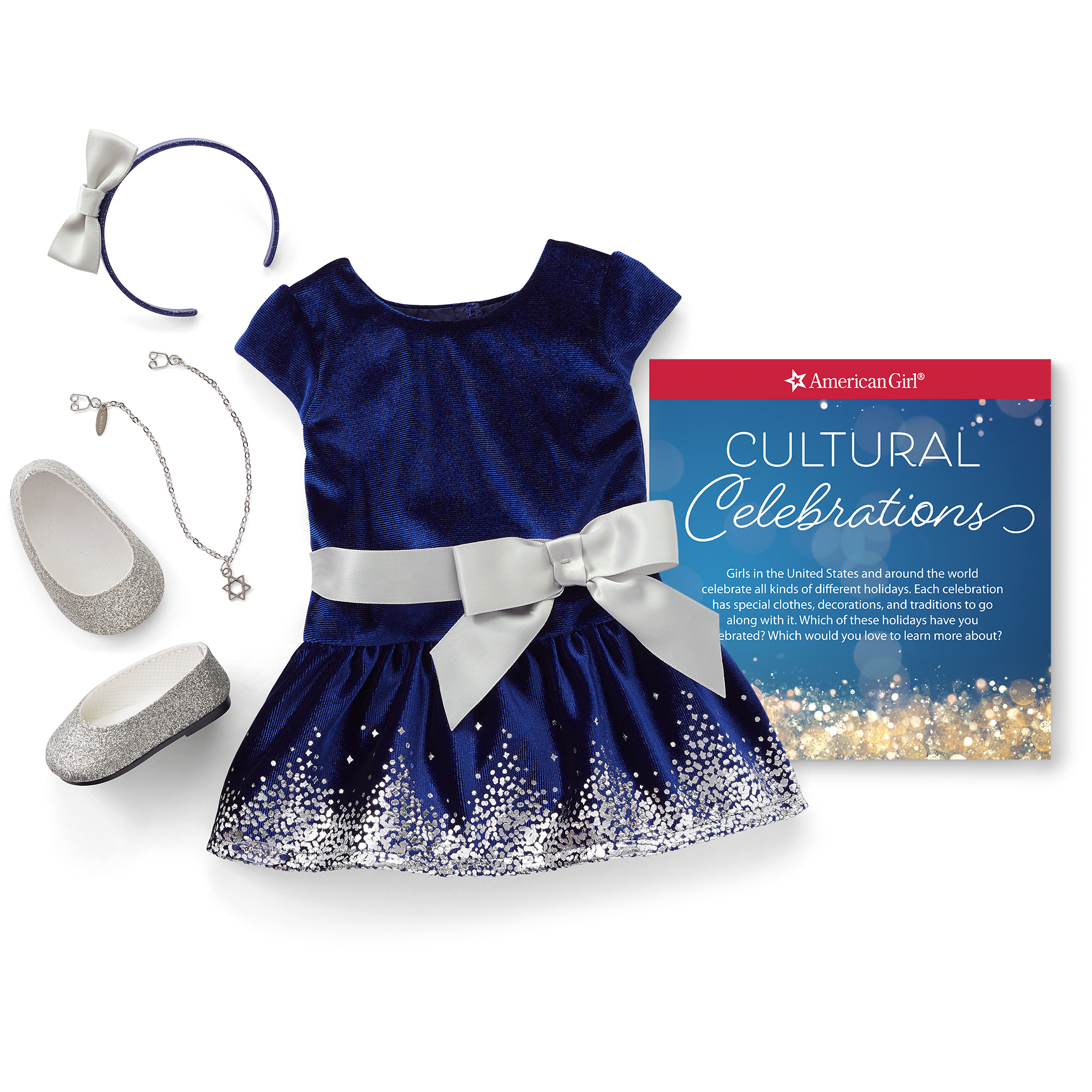 Hanukkah Celebration Outfit for 18-inch Dolls | American Girl Hanukkah Celebration Outfit for 18-inch Dolls | American Girl