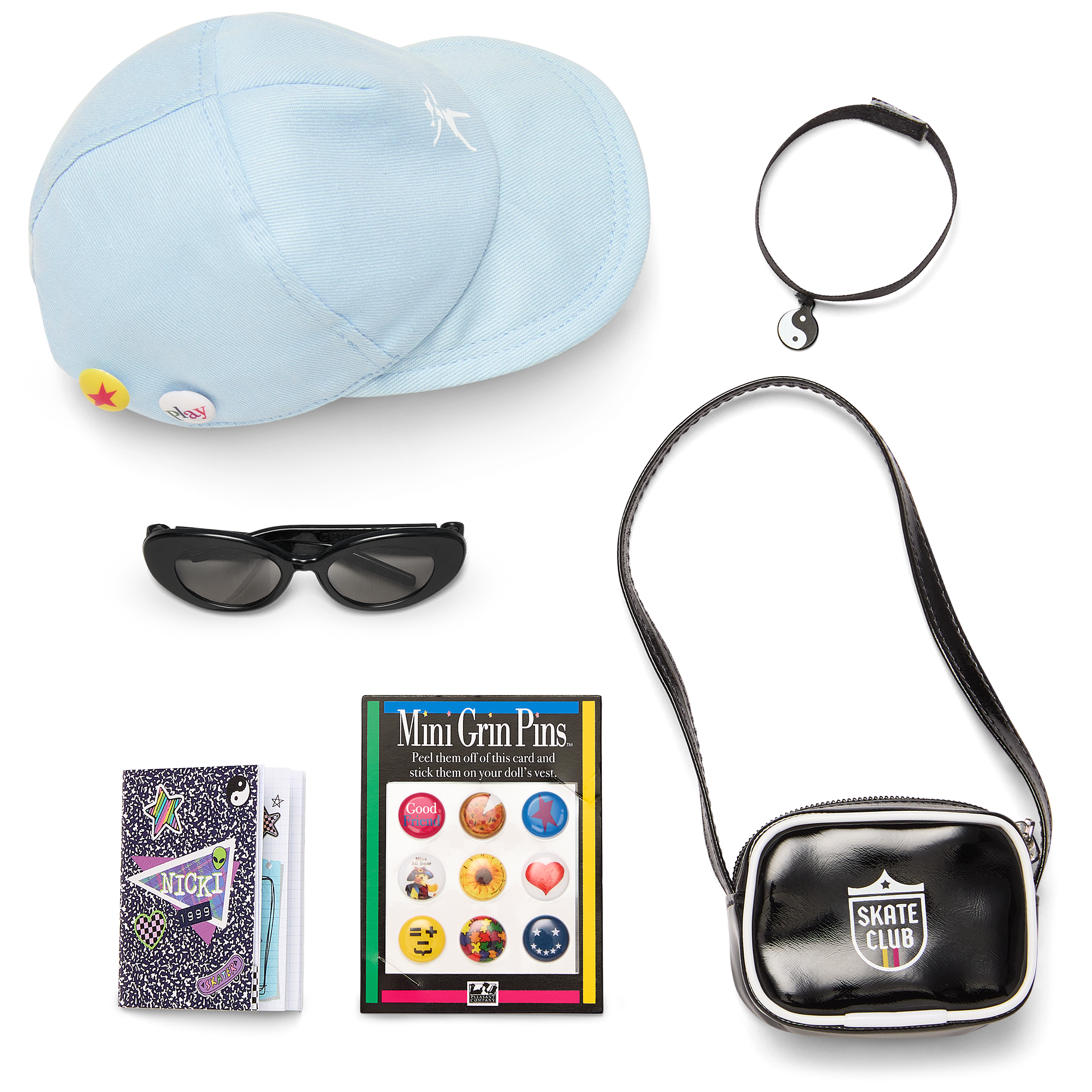 90s Twins Nicki's™ Skateboarding Gift Set | American Girl®