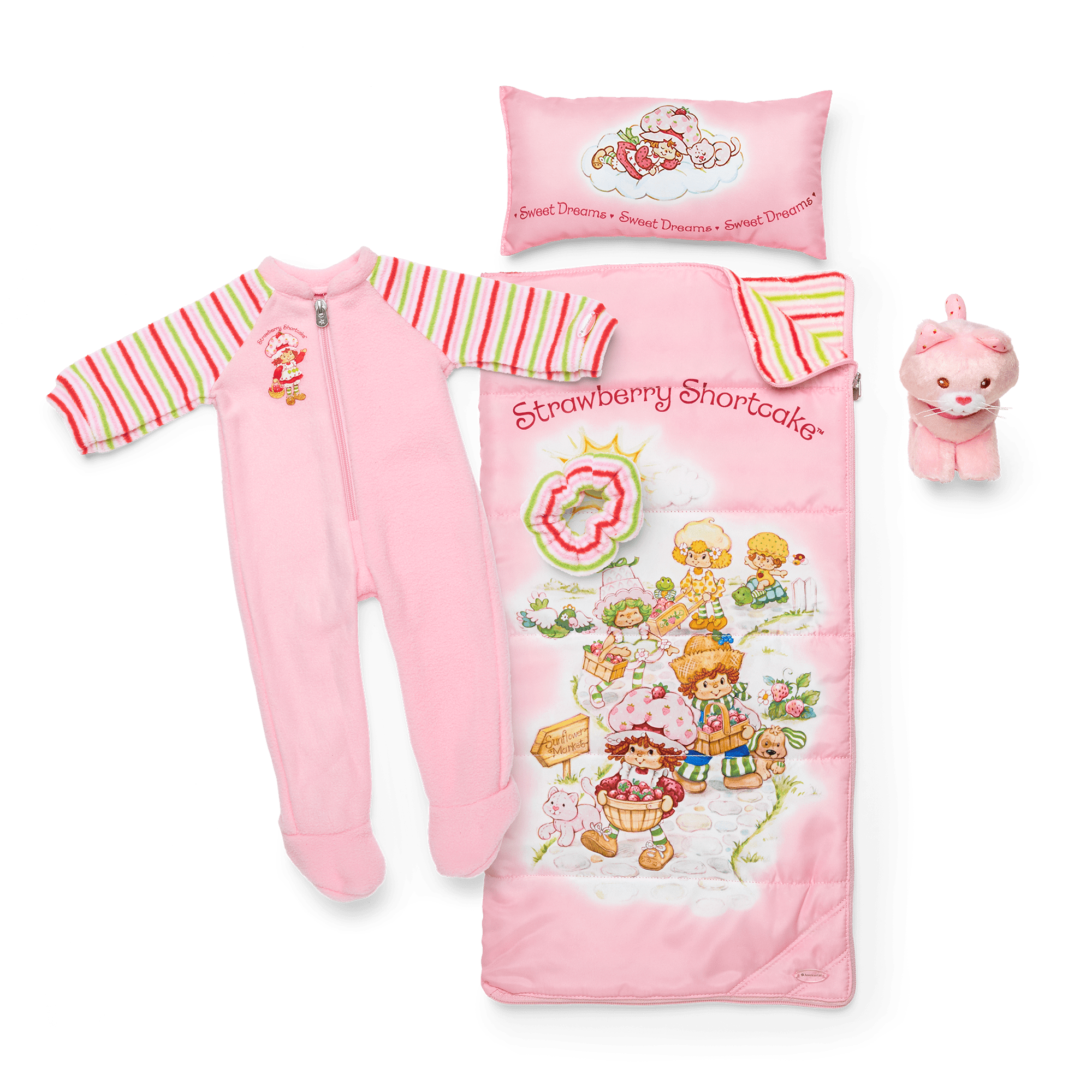 Courtney s Strawberry Shortcake Sleeping Bag PJs American Girl