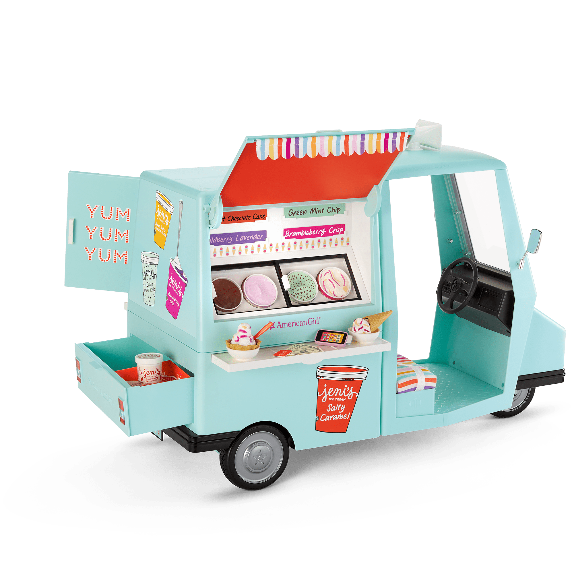 Jeni's Full of Flavor Ice Cream Truck for Dolls | American Girl® Jeni's Full of Flavor Ice Cream Truck for Dolls | American Girl®