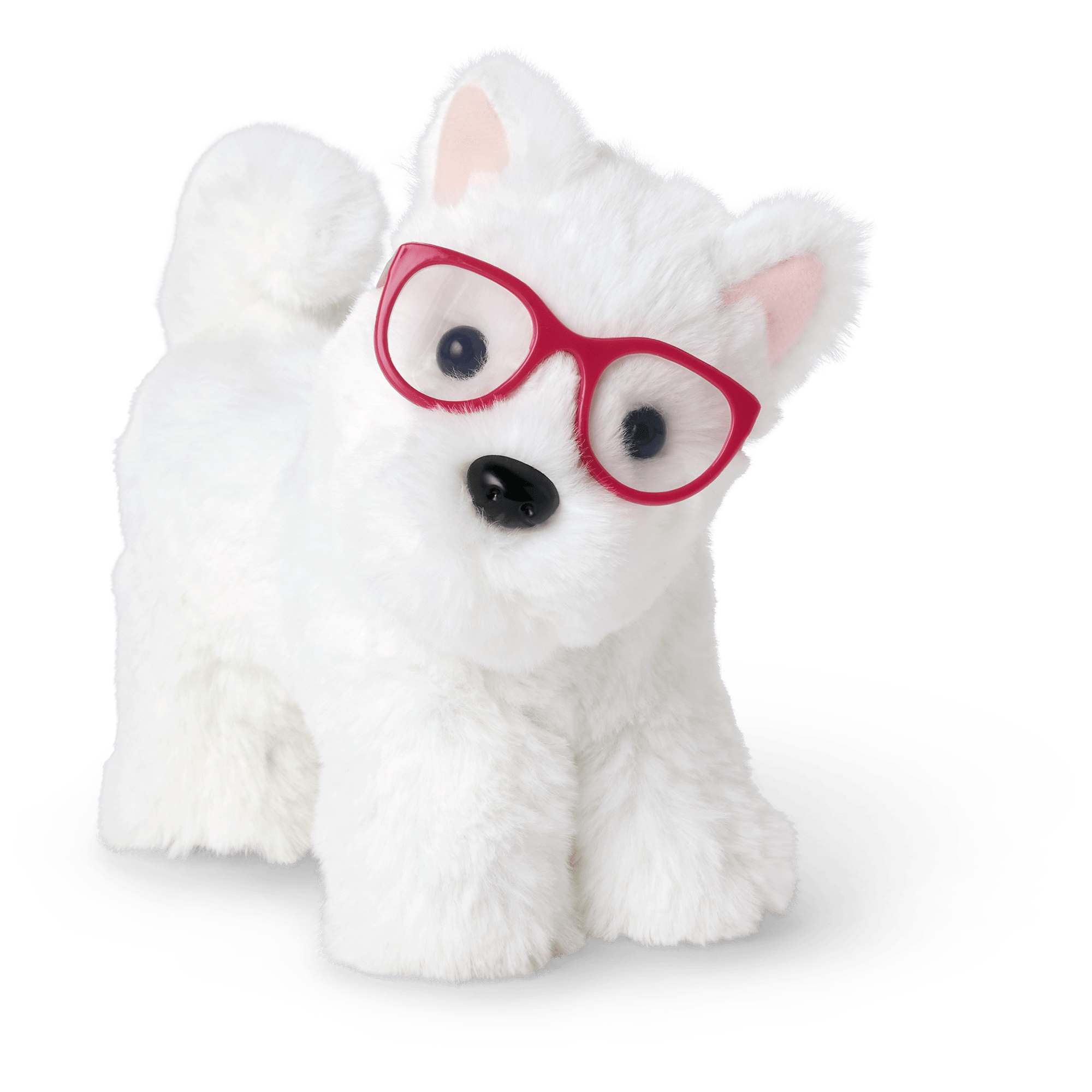 Poupée American Girl 5 chien noix de coco chiot blanc et Poupée American Girl 5 chien noix de coco chiot blanc et
