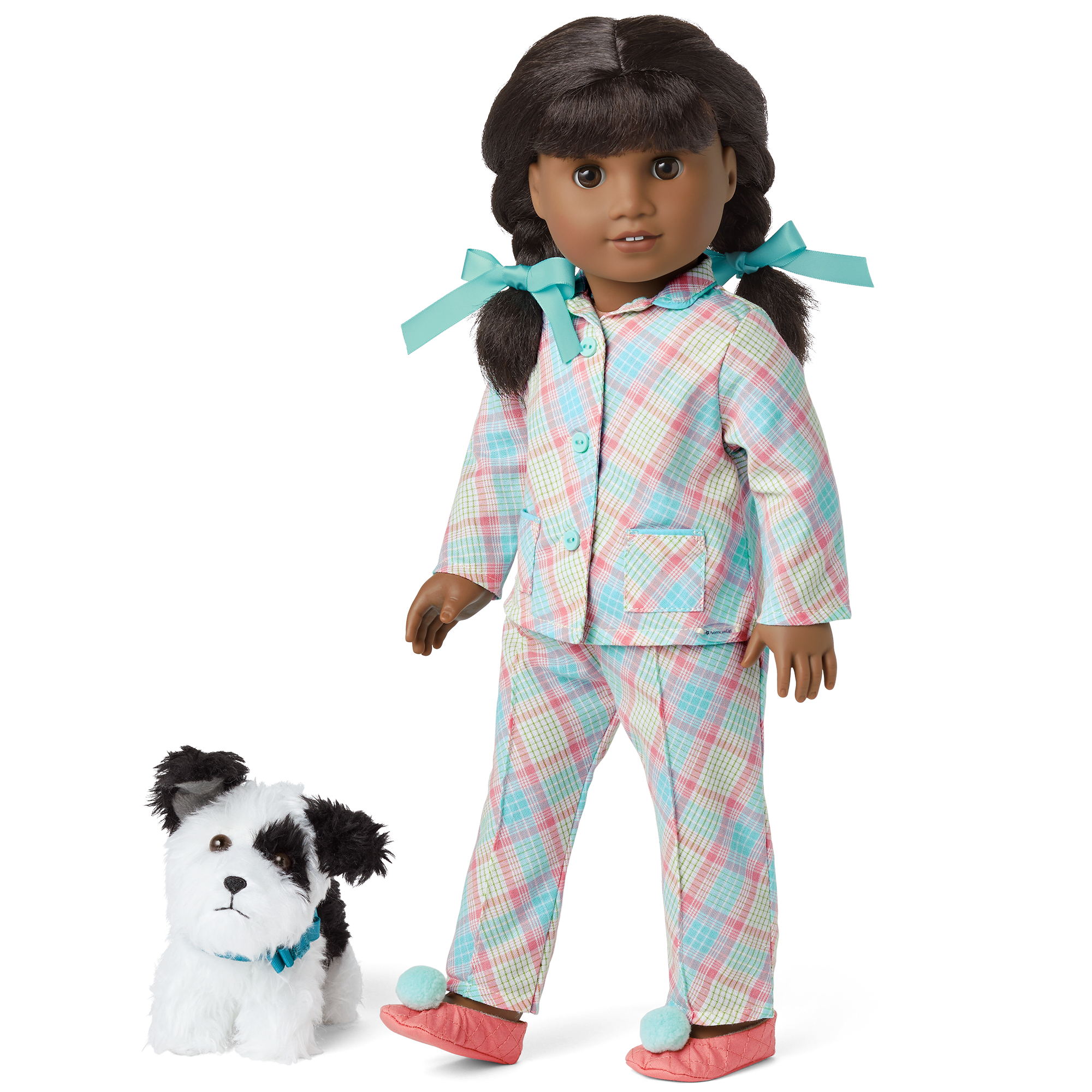 Melody's™ Plaid Pajamas for Dolls & Dog