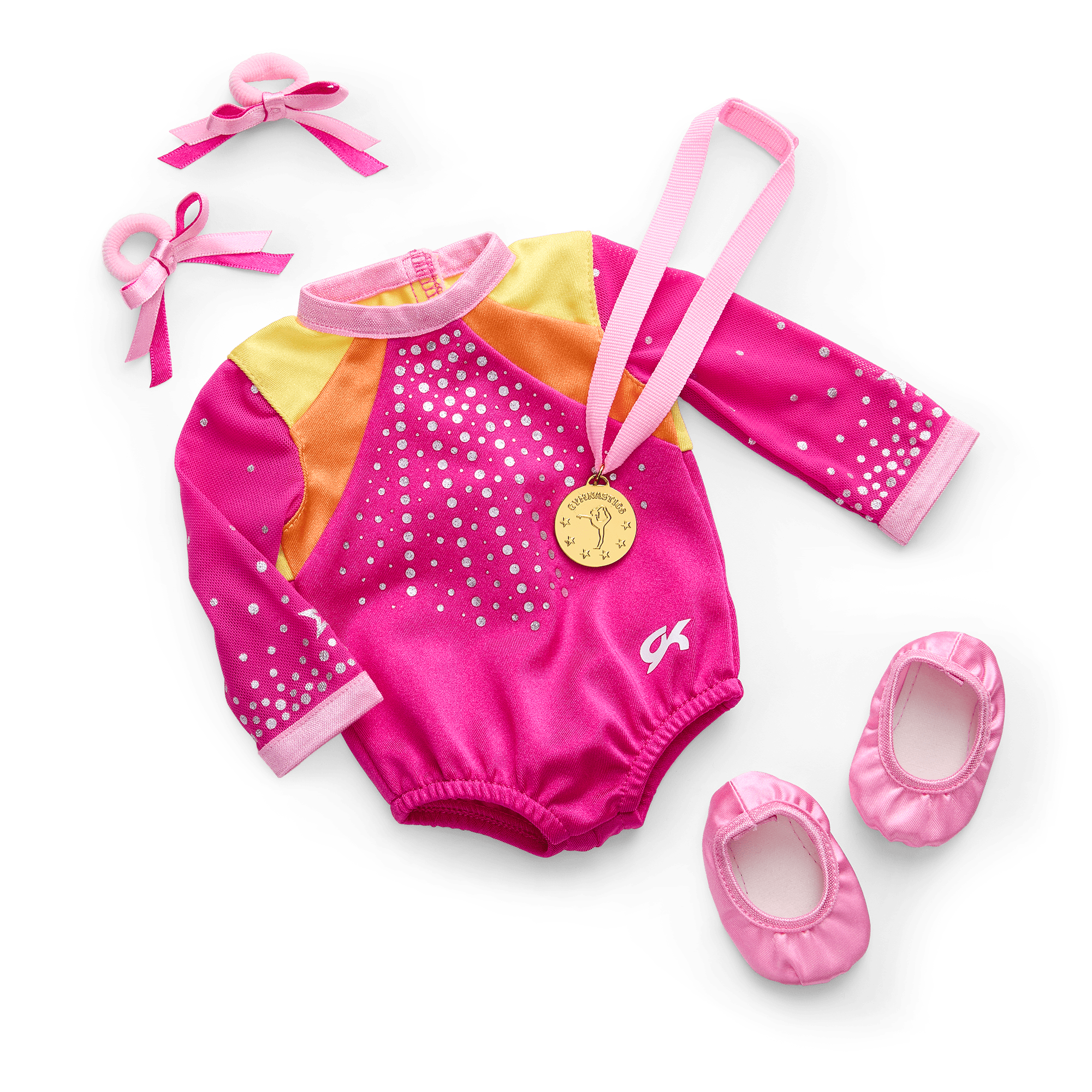 Lila's Gymnastics Competition Outfit for 18-inch Dolls (Girl of The Year 2024)