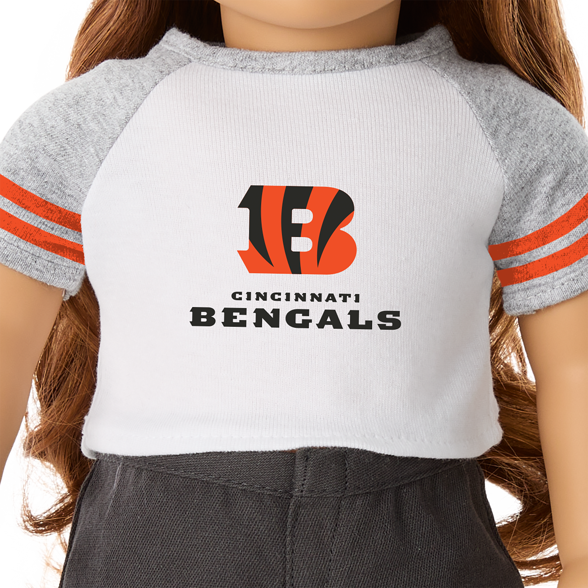 American Girl® x NFL Cincinnati Bengals Fan Tee for 18-inch Dolls