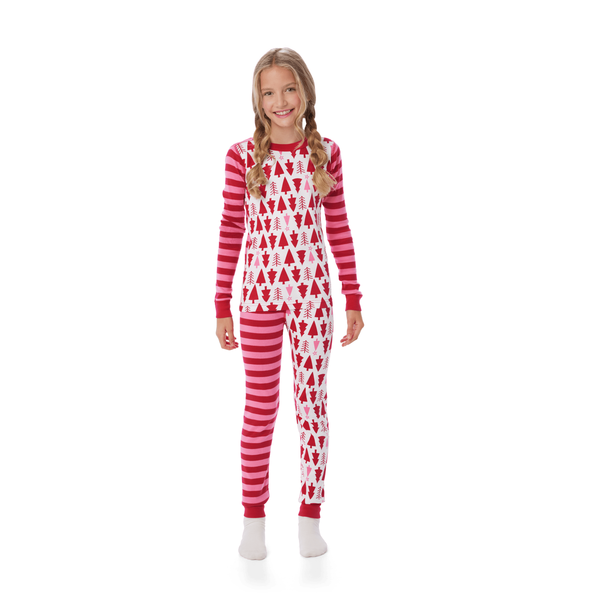 American Girl® x Hanna Andersson Holiday Treetops Pajamas for Little Girls &