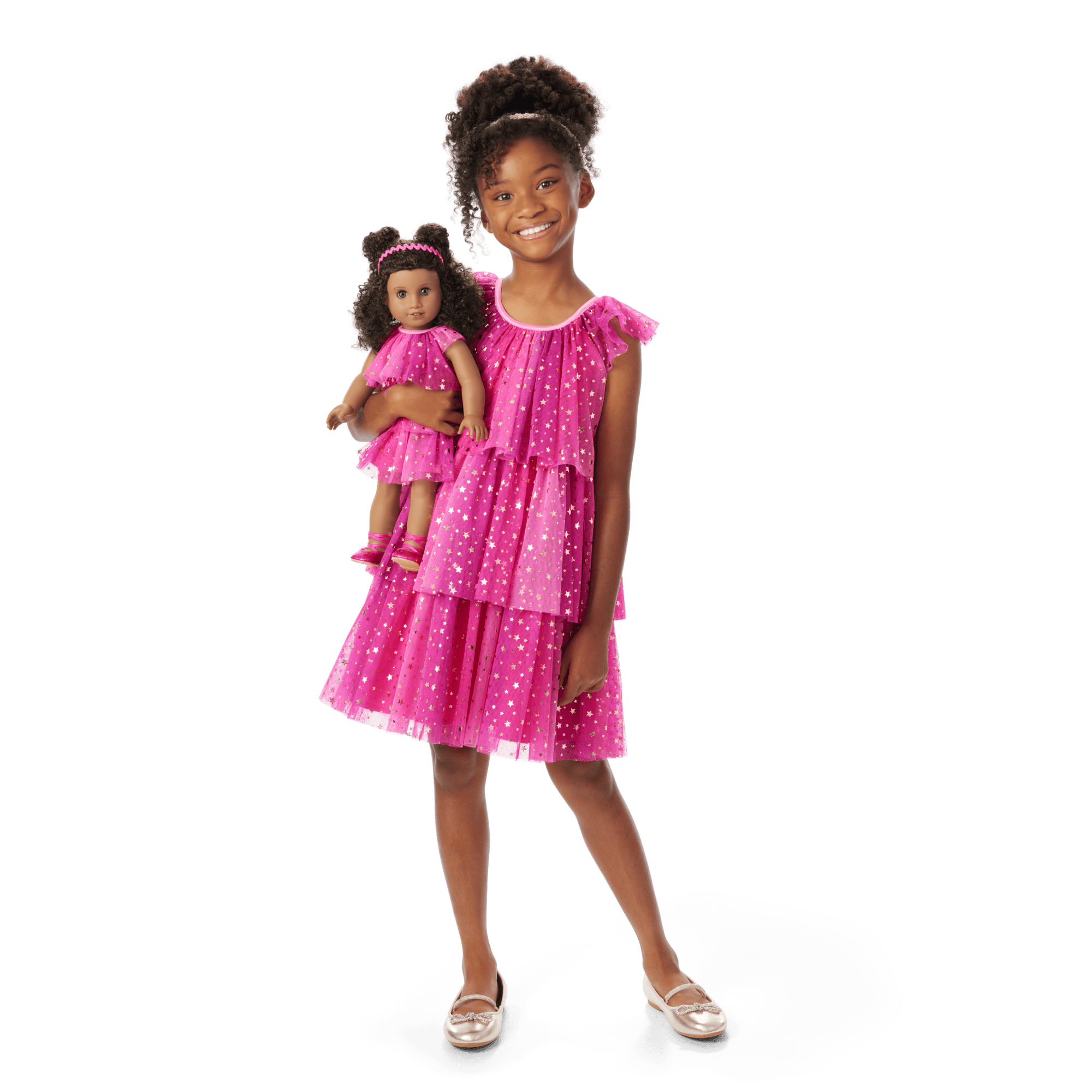 Pink Party-Ready Dress for Girls Pink Party-Ready Dress for Girls