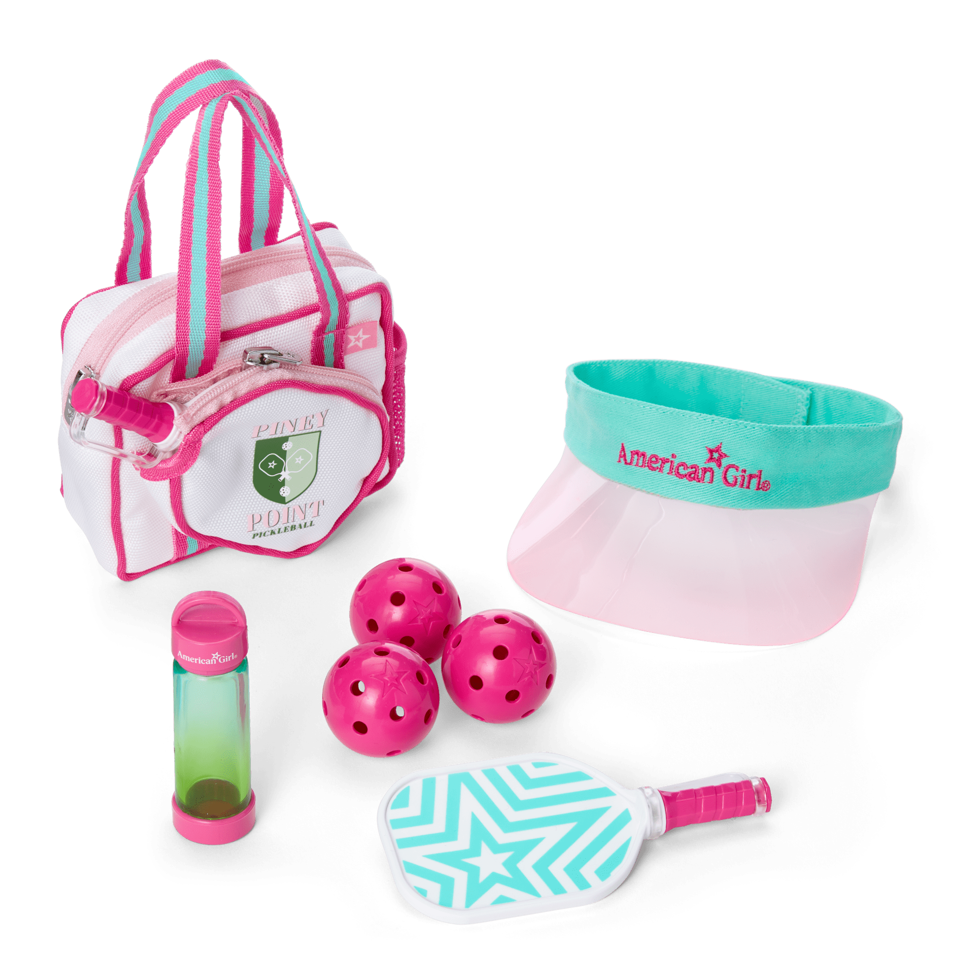 Raquel's™ Pickleball Bag & Paddle Set for 18-inch Dolls (Girl of the Year™ 2026)