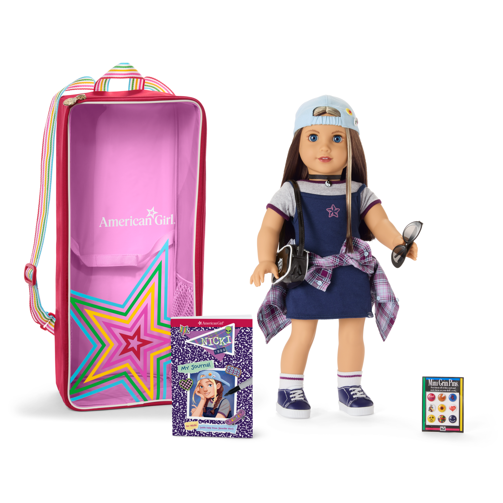 Nicki™ 18-inch Doll, Journal, Accessories & Doll Carrier (Historical Characters)