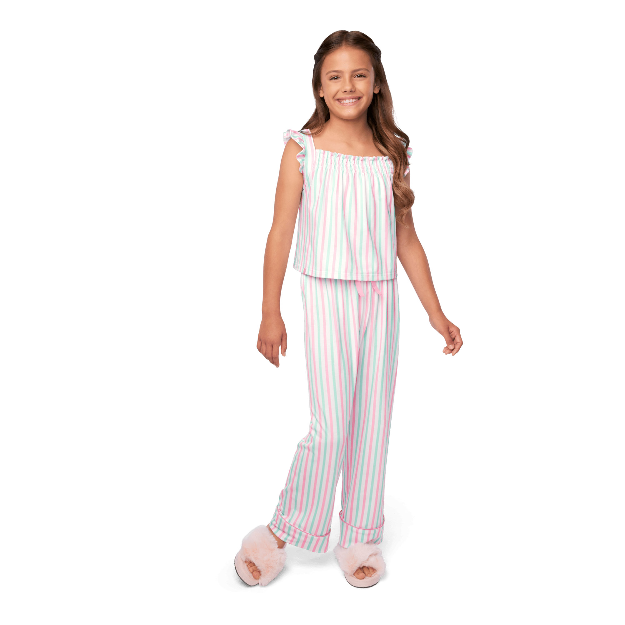 Raquel's™ Coastal Stripes Pajamas for Girls (Girl of the Year™ 2026)