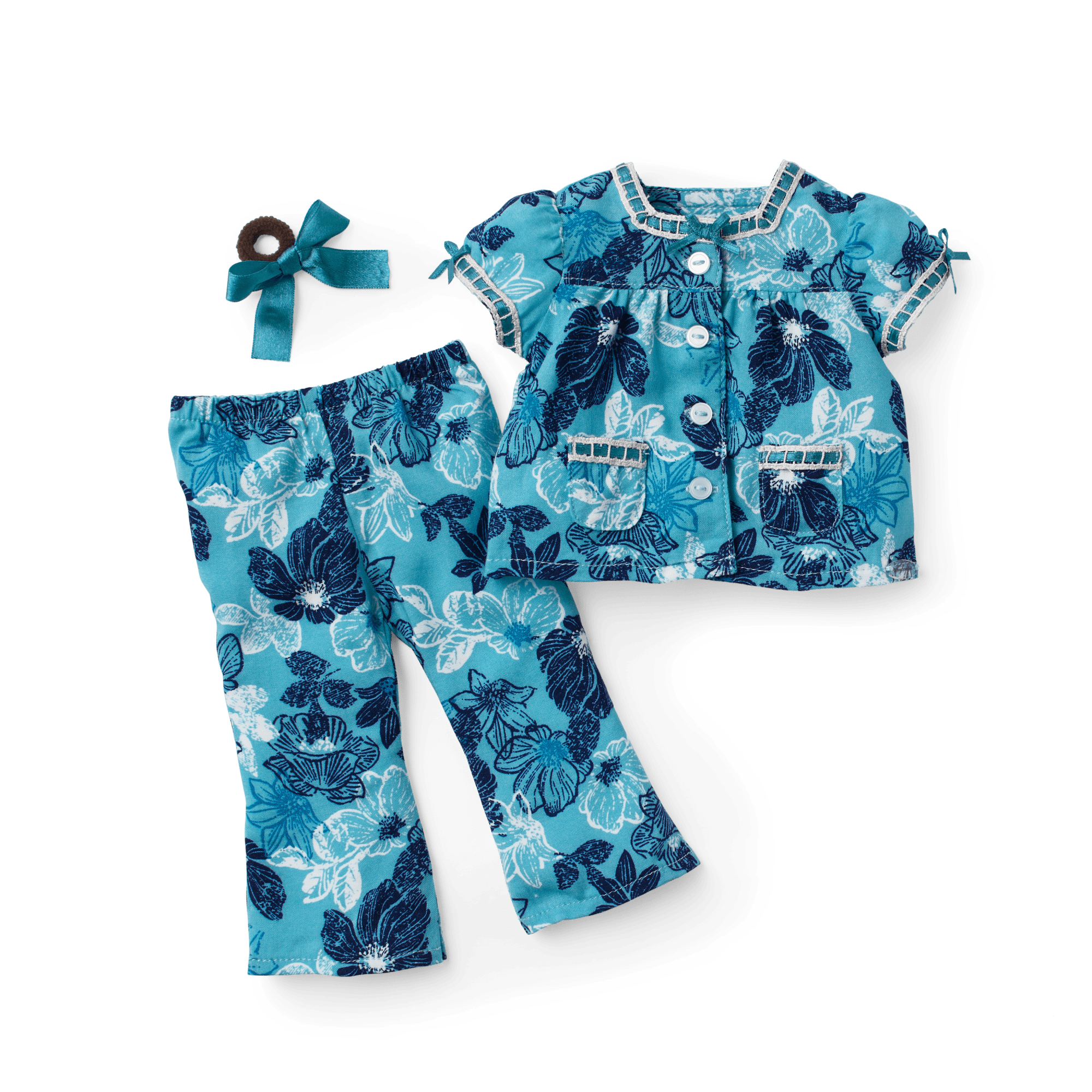 Nanea’s™ Floral Pajamas for 18-inch Dolls (Historical Characters)