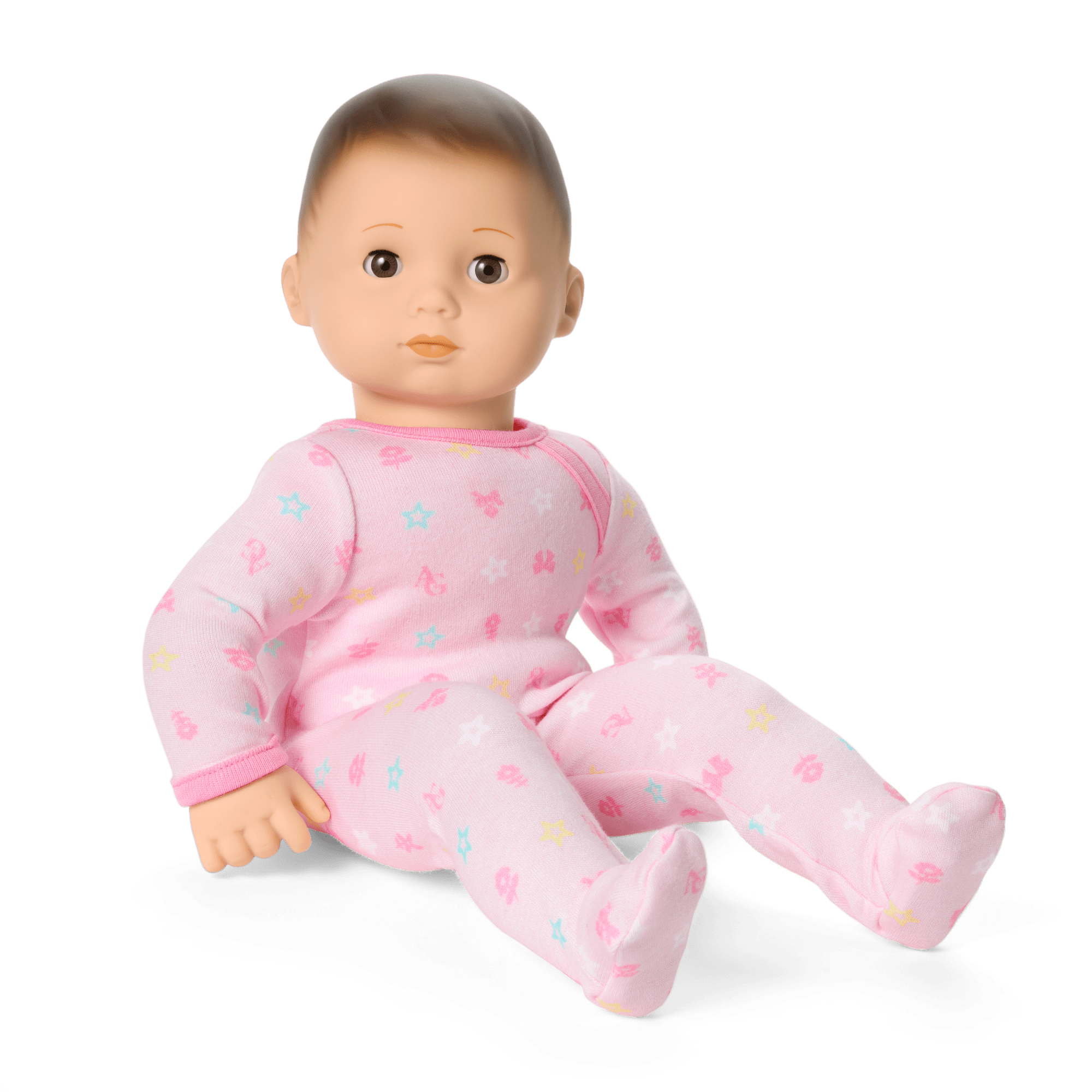 Bitty Baby® Doll #2 with brown hair in Pastel