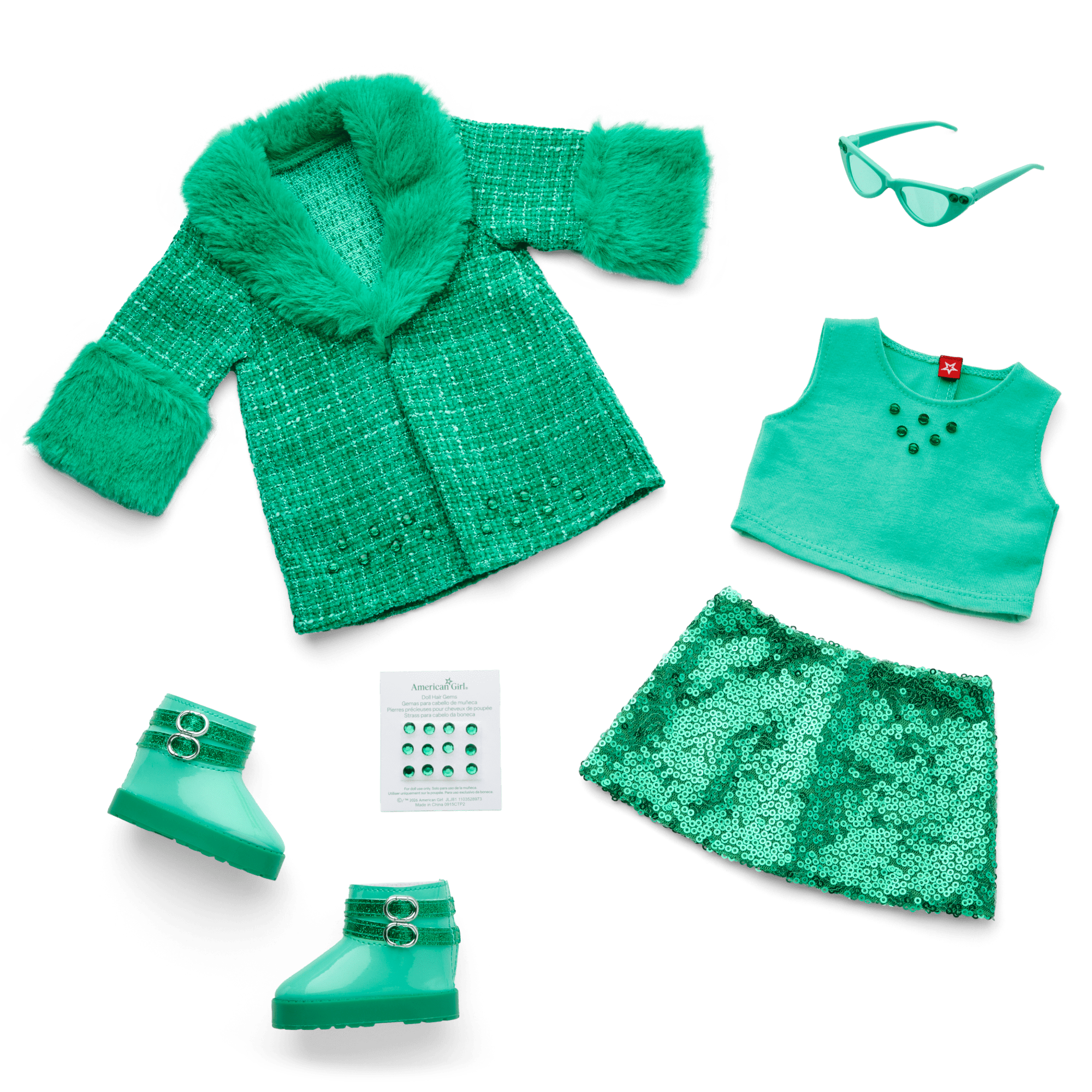 May Emerald Icon Outfit for 18-inch Dolls