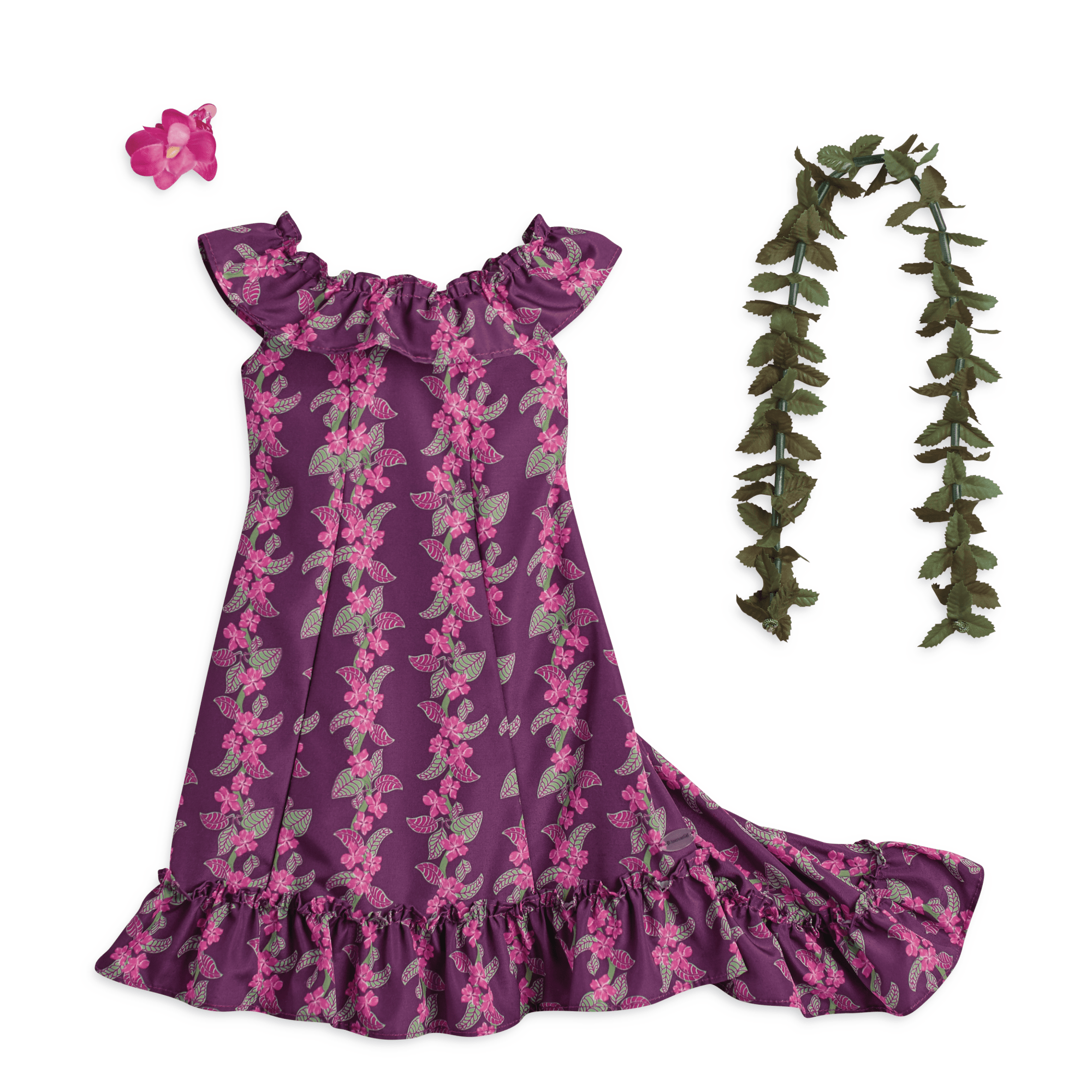Nanea's Holoku Dress for 18-inch Dolls (Historical Characters)