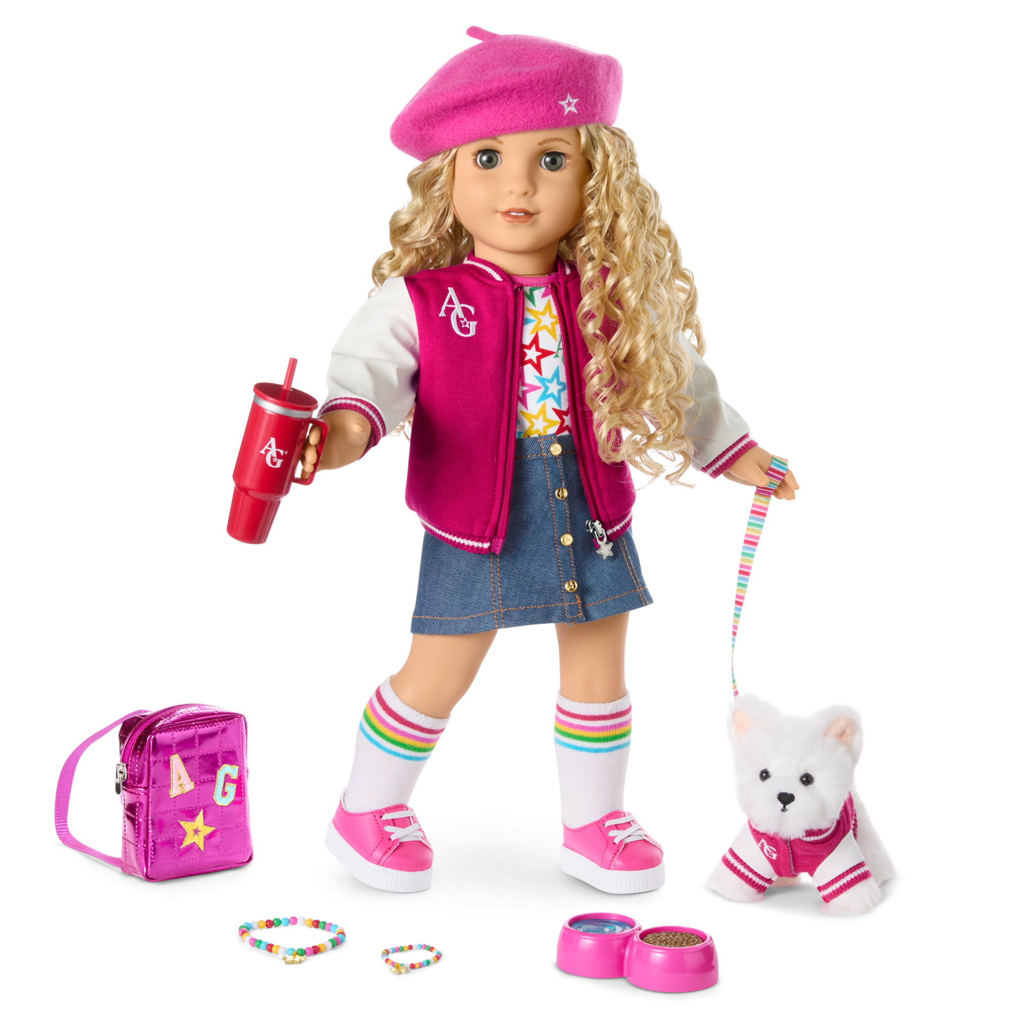 Truly Me™ 18-inch Doll #115, Puppy, Mini Backpack & Accessories AG™ Star Squad Bundle