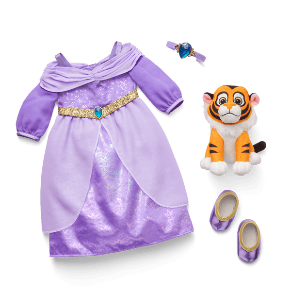 jasmine purple dress Disney Princess Jasmine Formal Dress, Baby Rajah & Accessories for 18-inch Dolls by American Girl