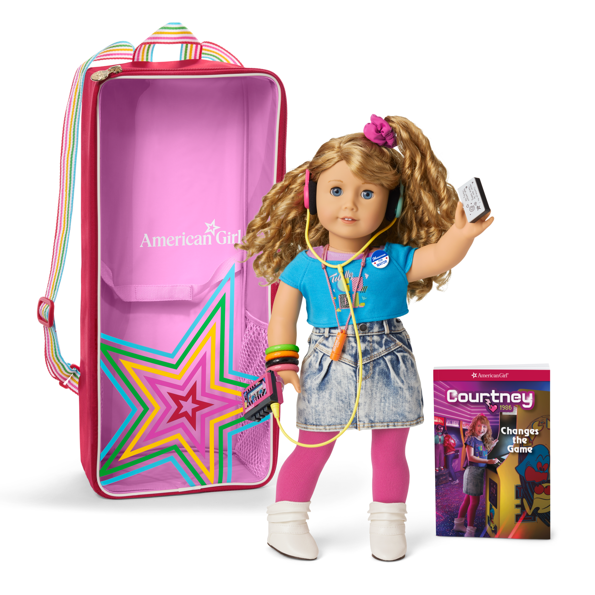 Courtney™ 18-inch Doll, Book, Accessories & Doll Carrier (Historical Characters)