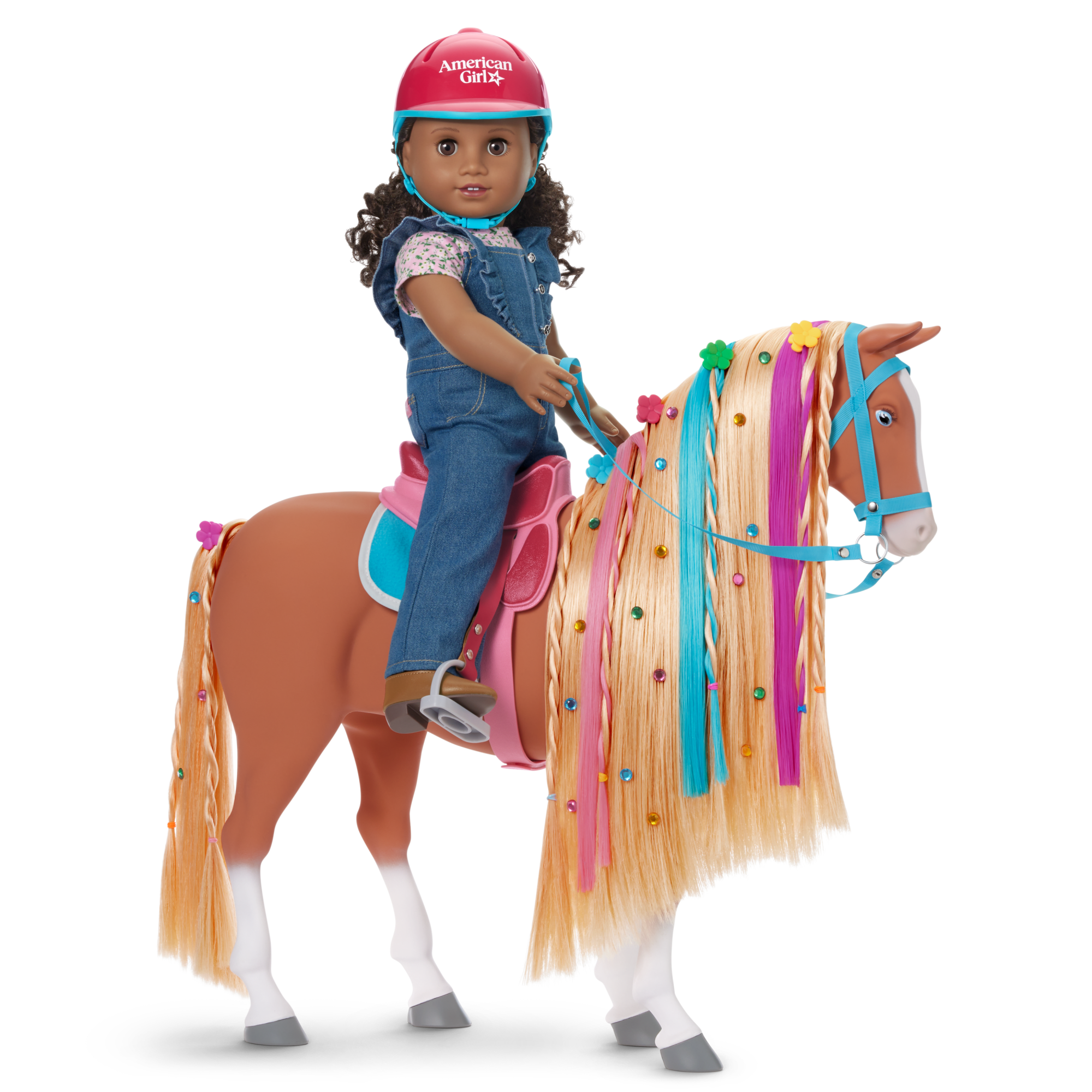 Chestnut Charm Horse & Western Flowers Jumpsuit for Dolls