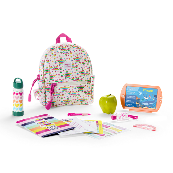 Star Student Backpack Set for 18-inch Dolls | American Girl® display picture 1