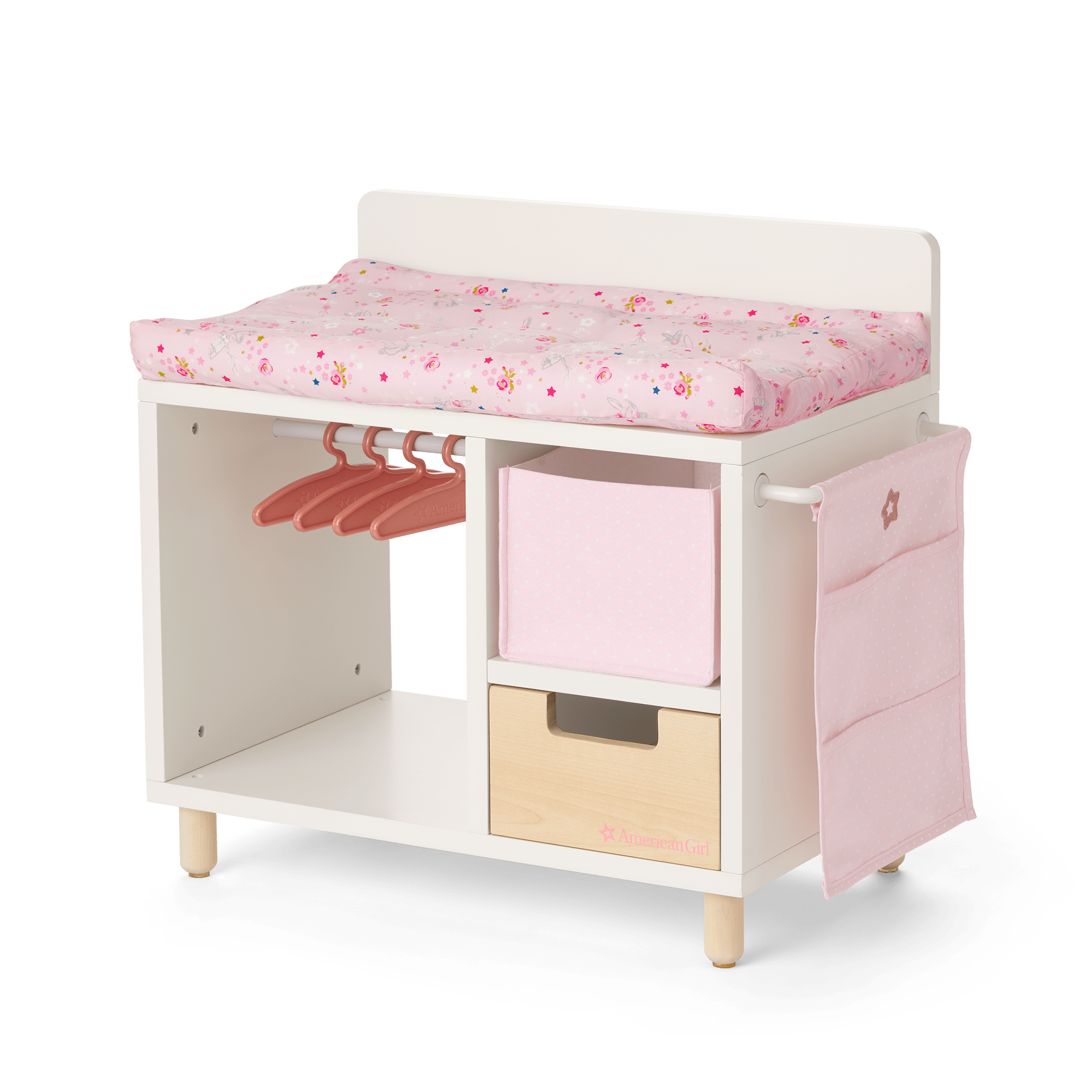 Dots & Blooms Changing Table with Storage